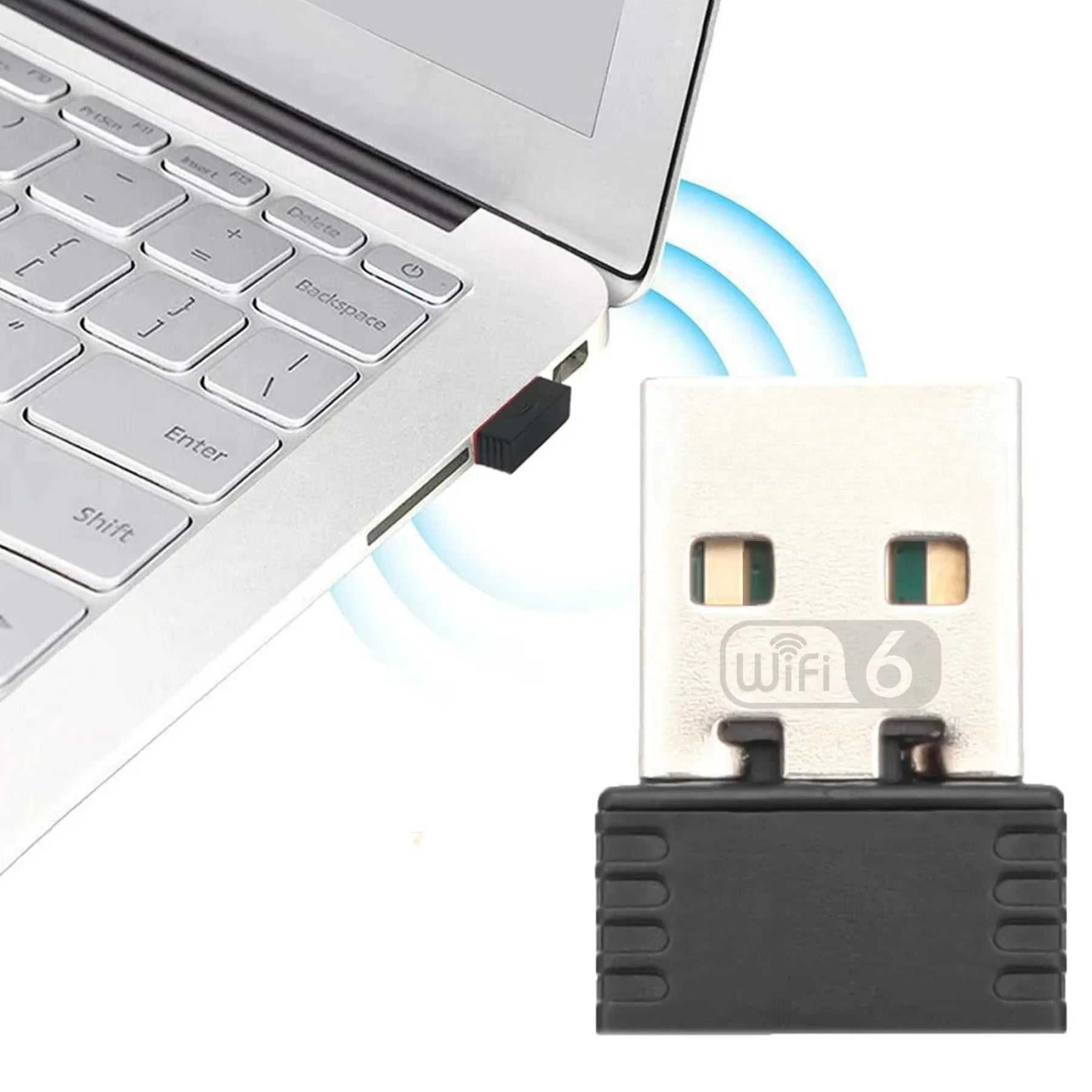 Adaptador de Red WiFi 6G USB  High Speed - Ultra Compacto