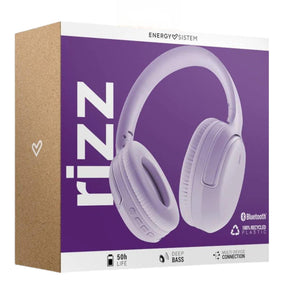 Audífonos Bluetooth Energy Sistem Rizz Fold Violet Deep Bass 50 Hrs