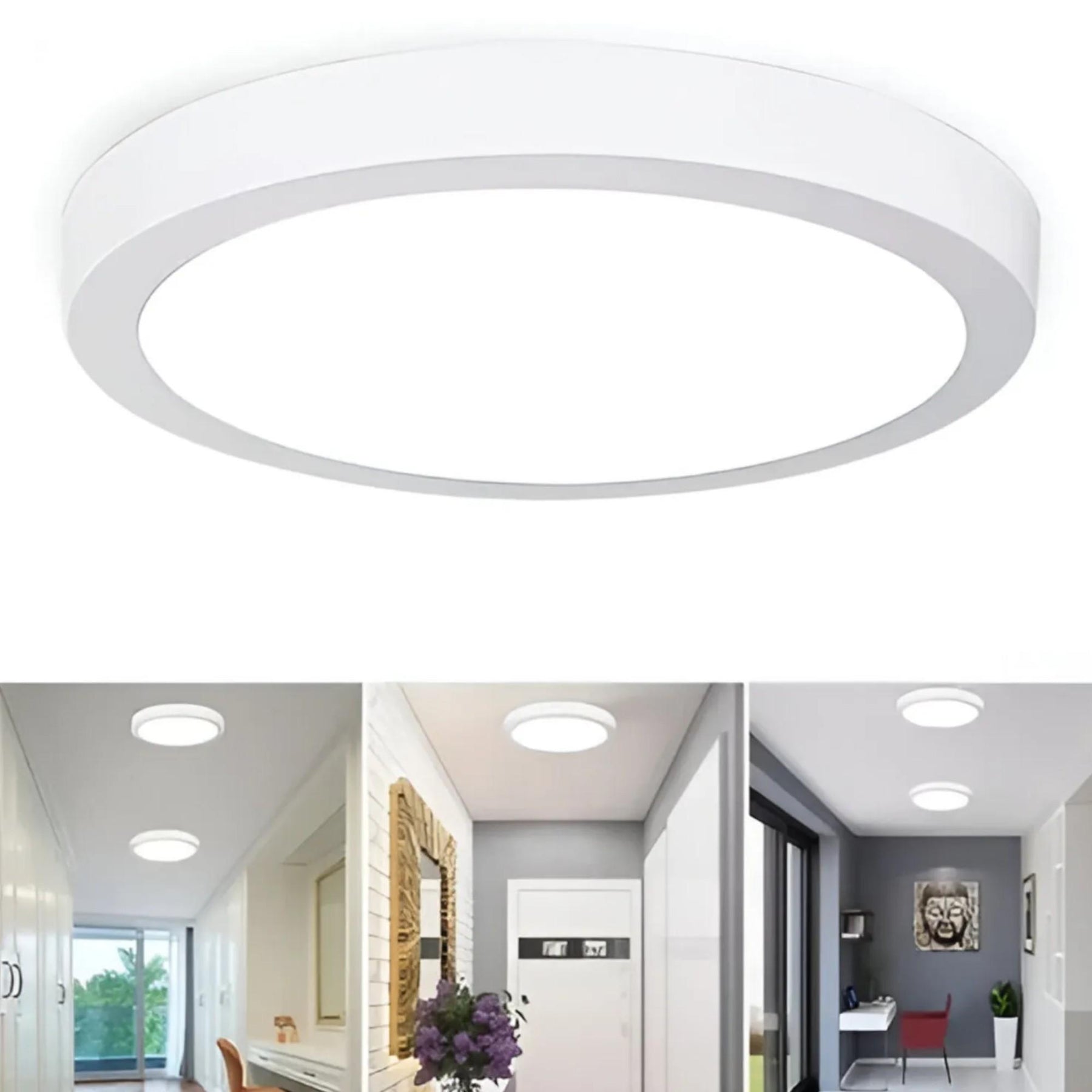 Plafón Led Sobrepuesto 24W CCT Luz Cálida/ Neutra/ Fría 29CM