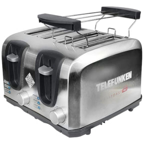 Tostador Eléctrico Doble  (4en1) Easy Toast Pro Inox 1450W