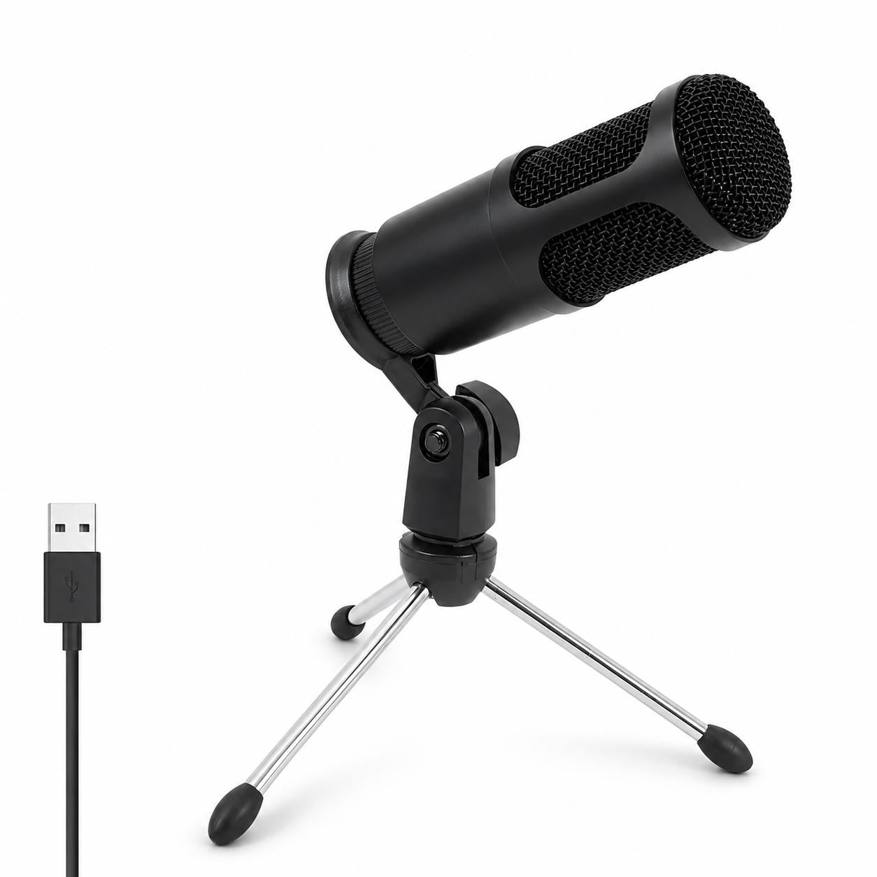 Micrófono Streaming USB Condensador de Estudio C/ Trípode