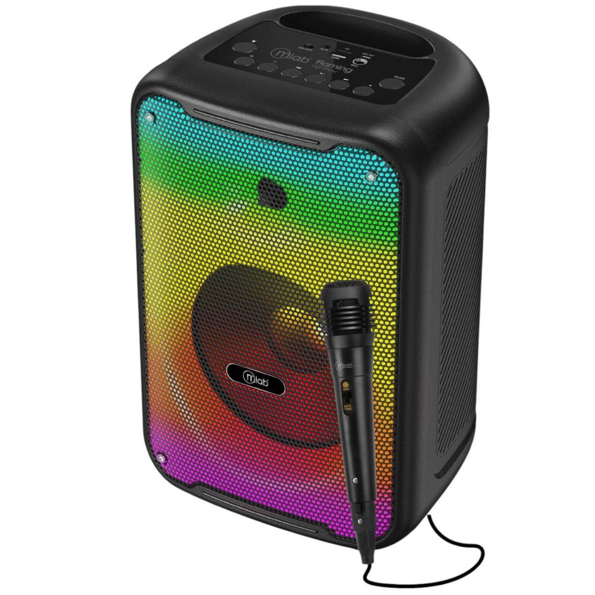 Parlante Bluetooth Flaming Light Flow 8" RGB  20W RMS C/ Mic