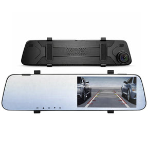 Dashcam Espejo Retrovisor Dual Cámara Frontal y Trasera FHD
