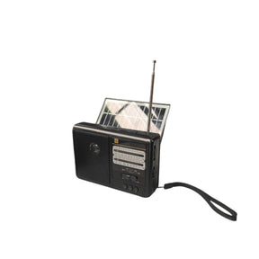 Radio Solar Recargable Multibanda AM/FM/ SW/MP3/SD/ Linterna