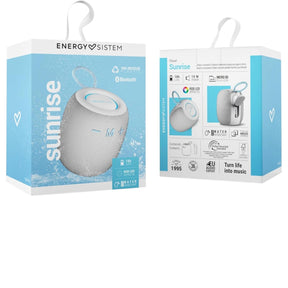 Parlante Bluetooth Energy Sistem Sunrise Gray IPX6/10W/ 18Hr