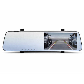 Dashcam Espejo Retrovisor Dual Cámara Frontal y Trasera FHD