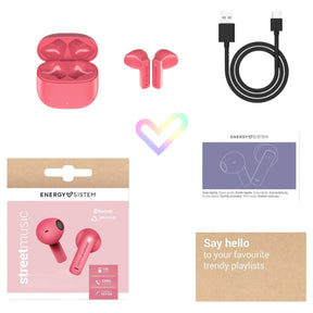 Audifonos Bluetooth Energy Sistem Street Music Coral TWS