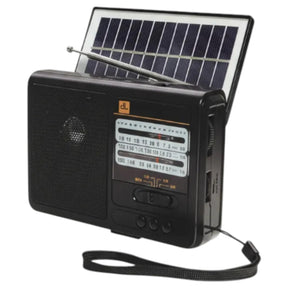Radio Solar Recargable Multibanda AM/FM/ SW/MP3/SD/ Linterna