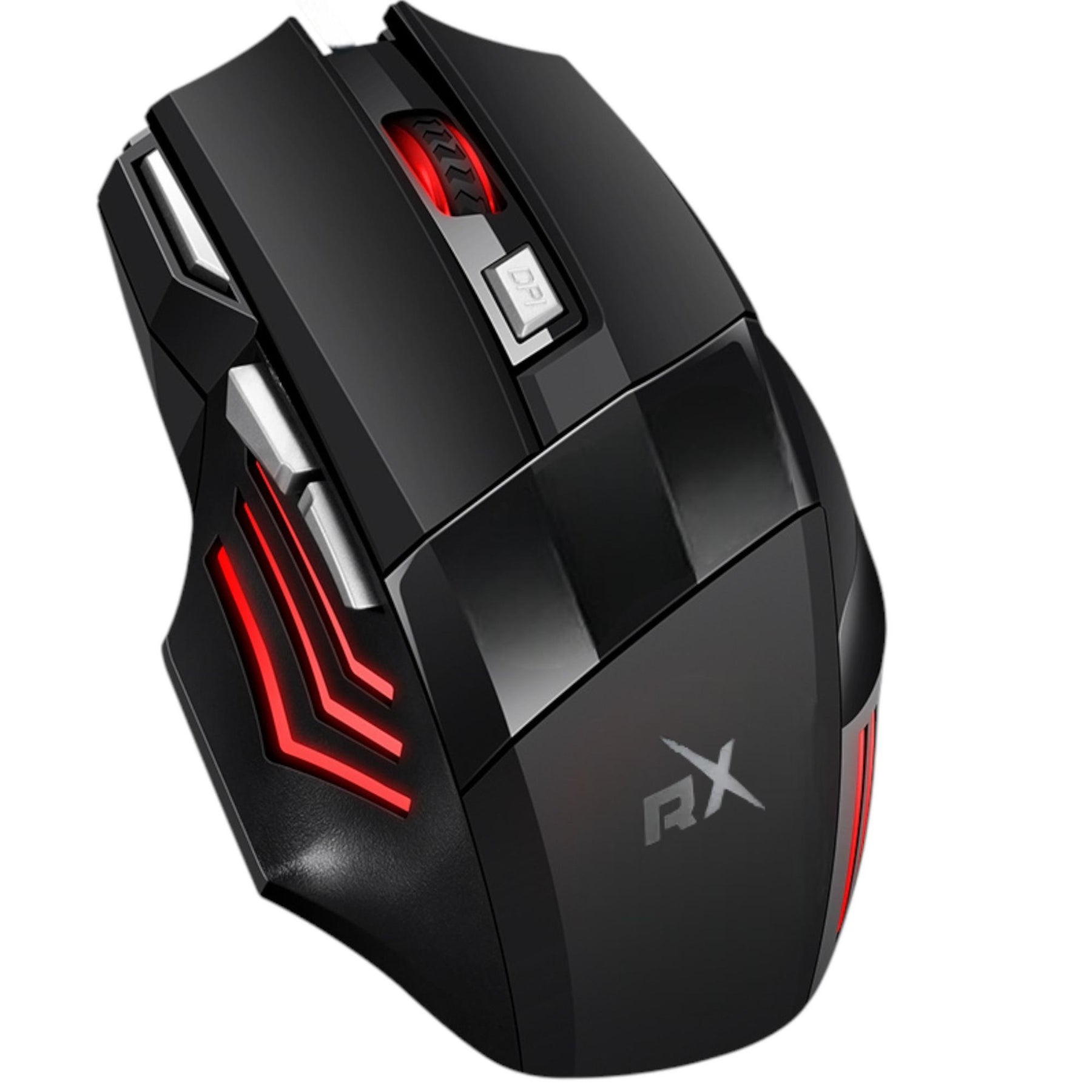 Mouse ReptileX Ergonomico RX-0047 RGB | 7 Botones | 2400 DPI