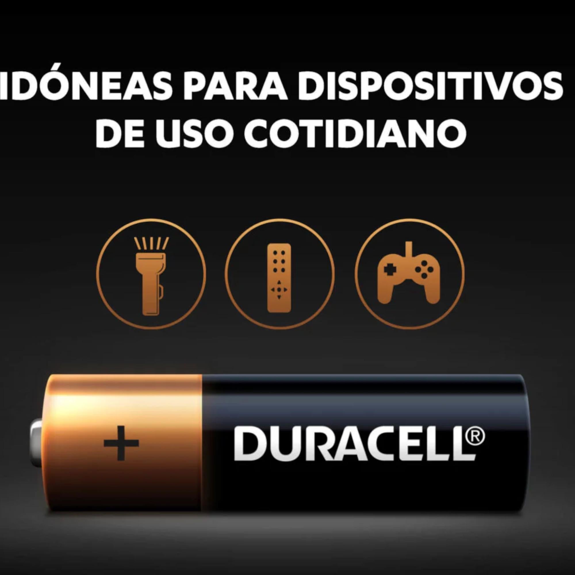 Pack de 4 Pilas Duracell AAA Blister Long Life