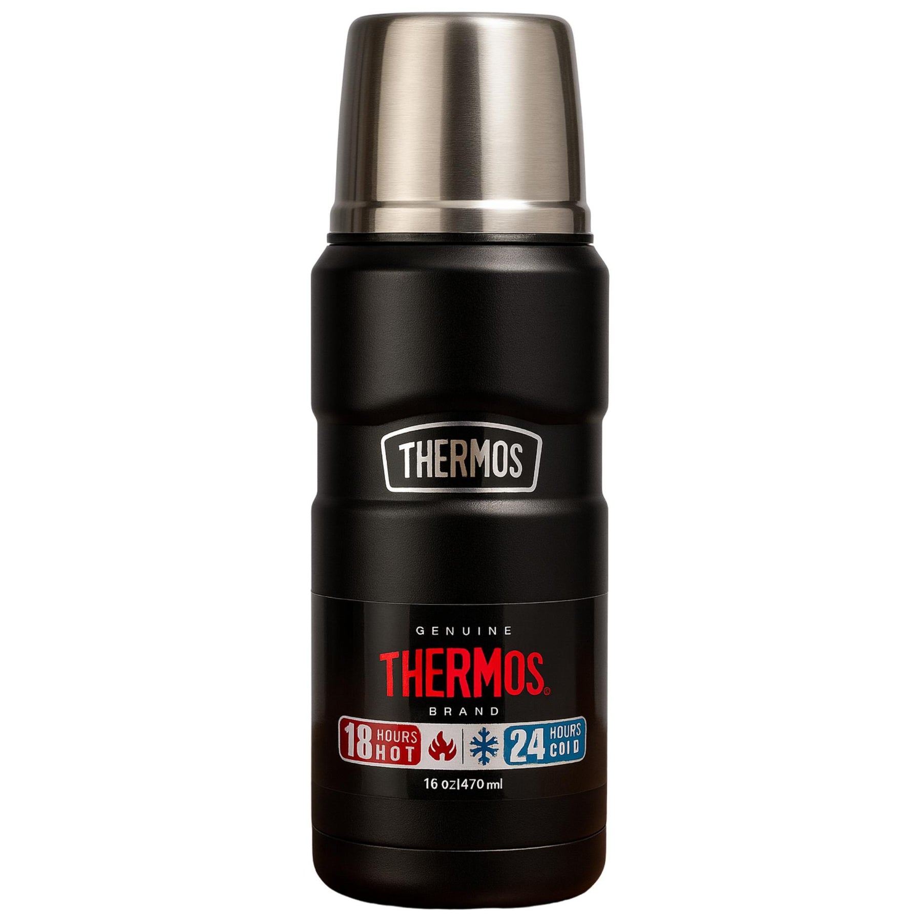 Termo Premium Inoxidable  470ML SK2000 Black Edition 18H/24h