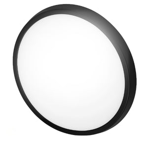 Plafón LED Sobrepuesto 30W/30CM/2400LM/6500°K Negro Elegant