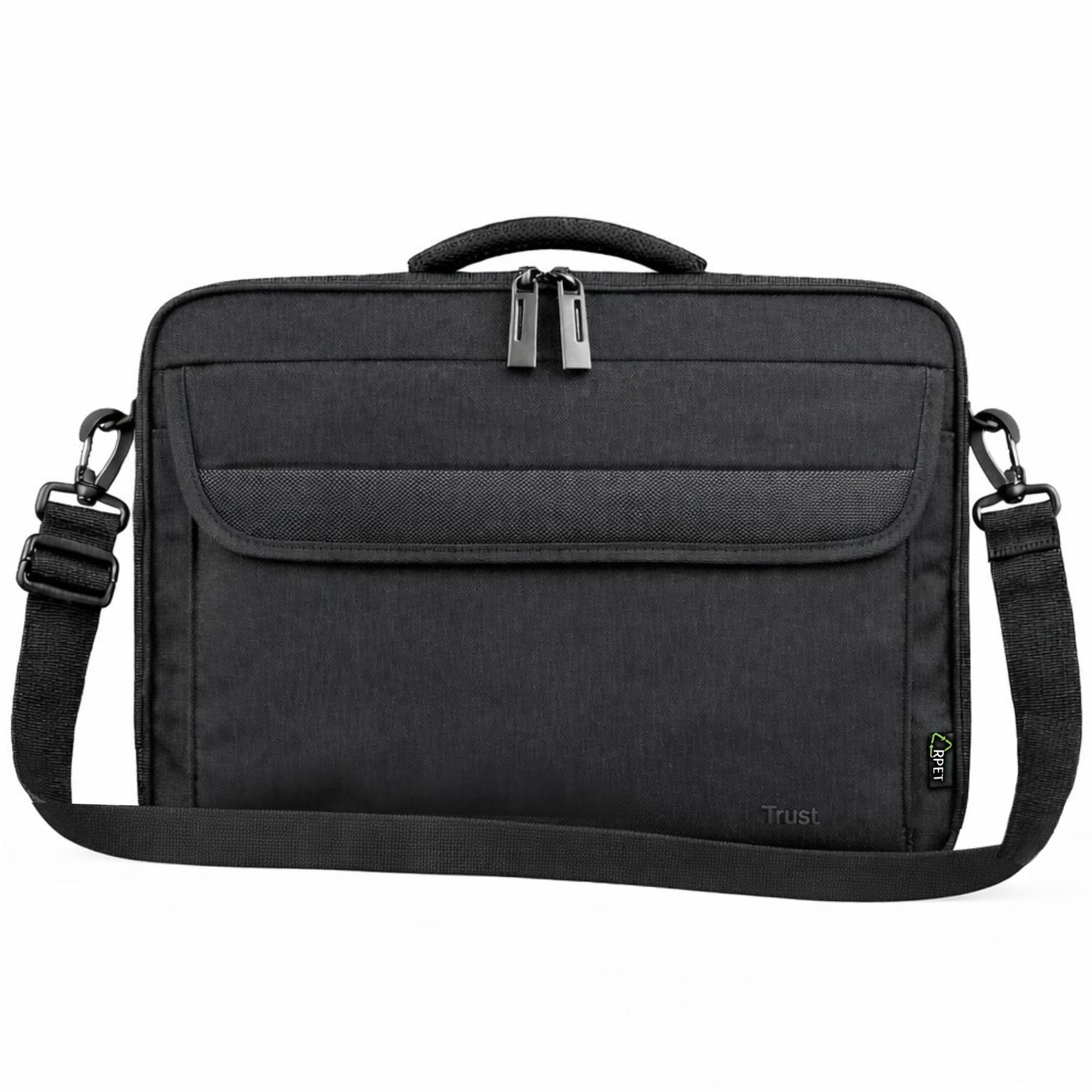 Bolso Notebook Trust Atlanta 16" con Correa Reinforced Black