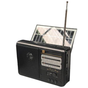 Radio Solar Recargable Multibanda AM/FM/ SW/MP3/SD/ Linterna