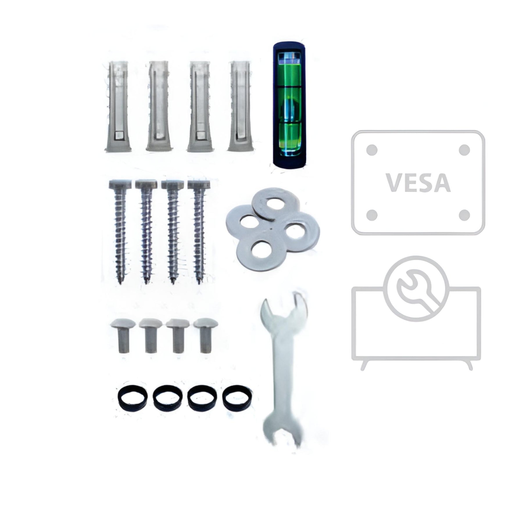 Soporte de TV Fijo de 32" A 80" 50 KG Max Acero Forjado BK50