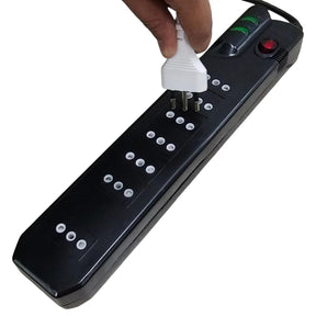 Alargador 2.1MTS 7 Salidas con Proteciónde Voltaje 2500W SEC