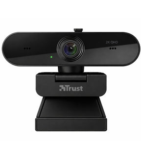 Webcam QHD 2K Profesional Trust Taxon Black Muiltiplataforma