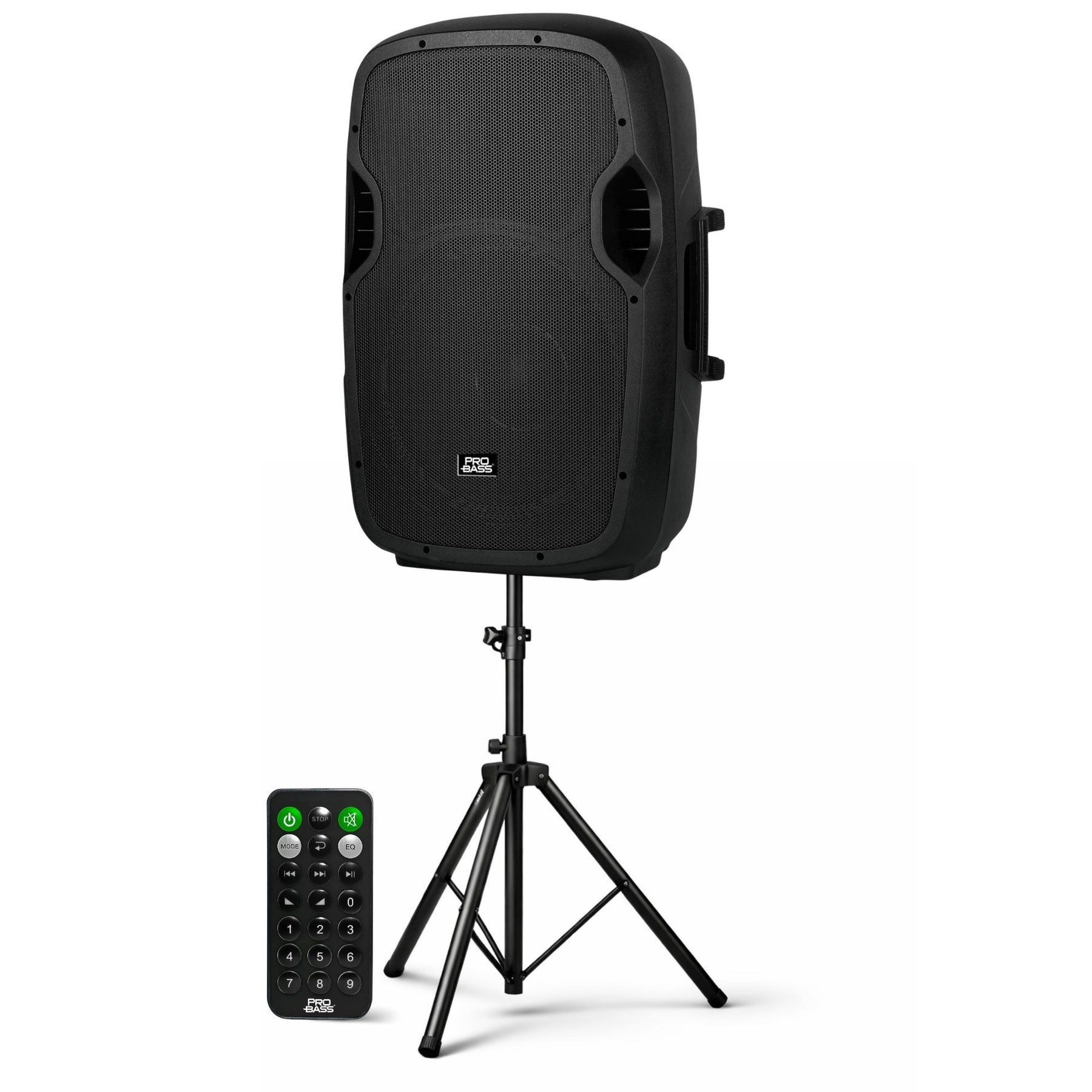 Parlante Activo PROBASS 12" 100W RMS con Bluetooth TWS+Atril