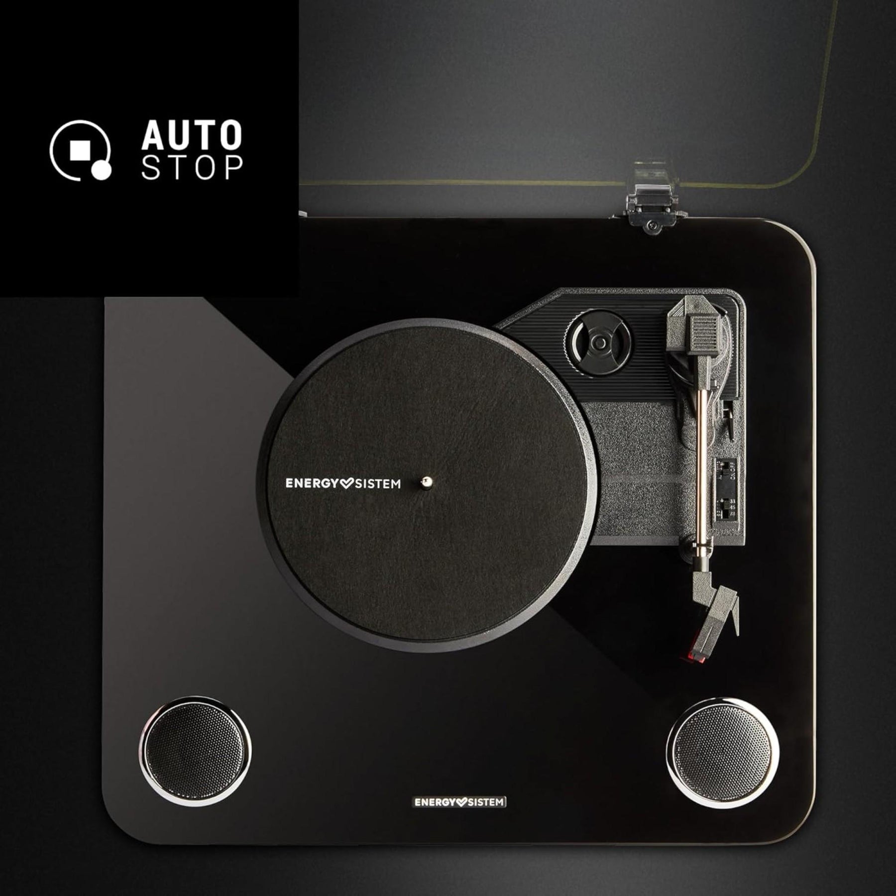 Toca Discos de Vinilo Energy Sistem BlackSpin Bluetooth 10W