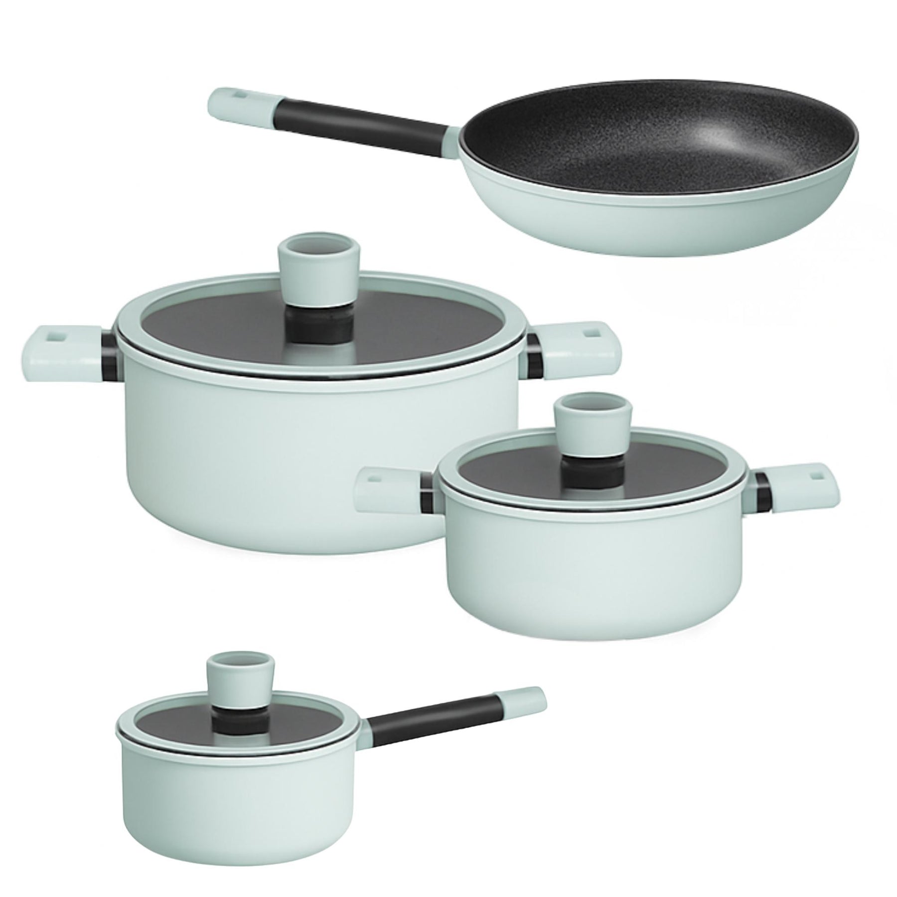 Pack Batería de Cocina Profesional KW Forged Aluminum Mint