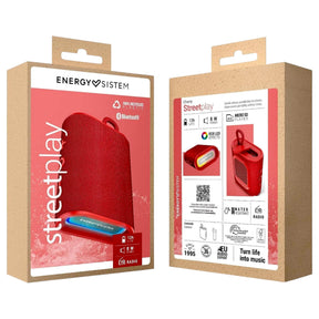 Parlante Portátil Energy Sistem StreetPlay RED RGB 8W +12Hrs