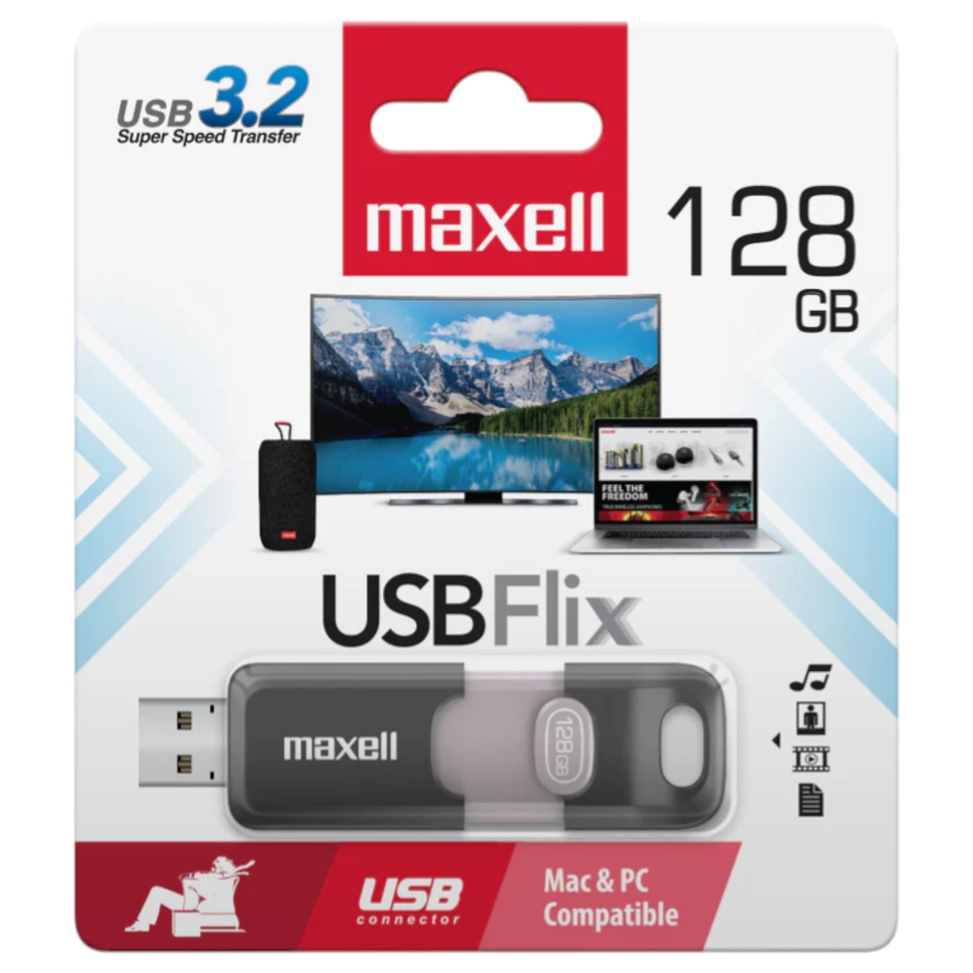 Pendrive Maxell Flix 128GB USB 3.2 High Speed