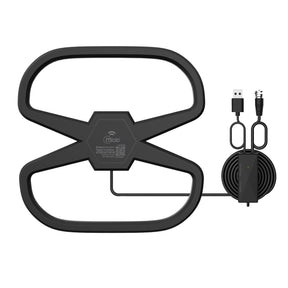 Antena de TV Digital HDTV Amplificada 32DBI / 10MT / Ext-Int