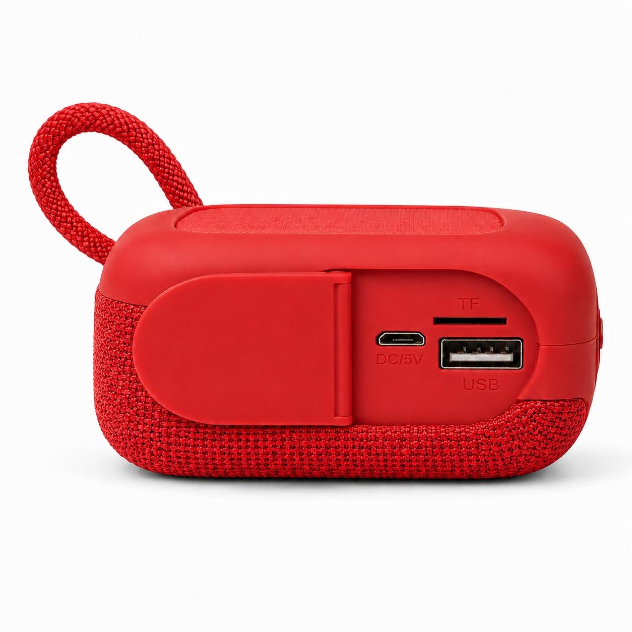 Parlante Portátil Bluetooth Sound GO USB-FM-MicroSD 10W Rojo