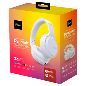 Audífonos ANC Bluetooth Dynamic Stop Noise Confort White 32H