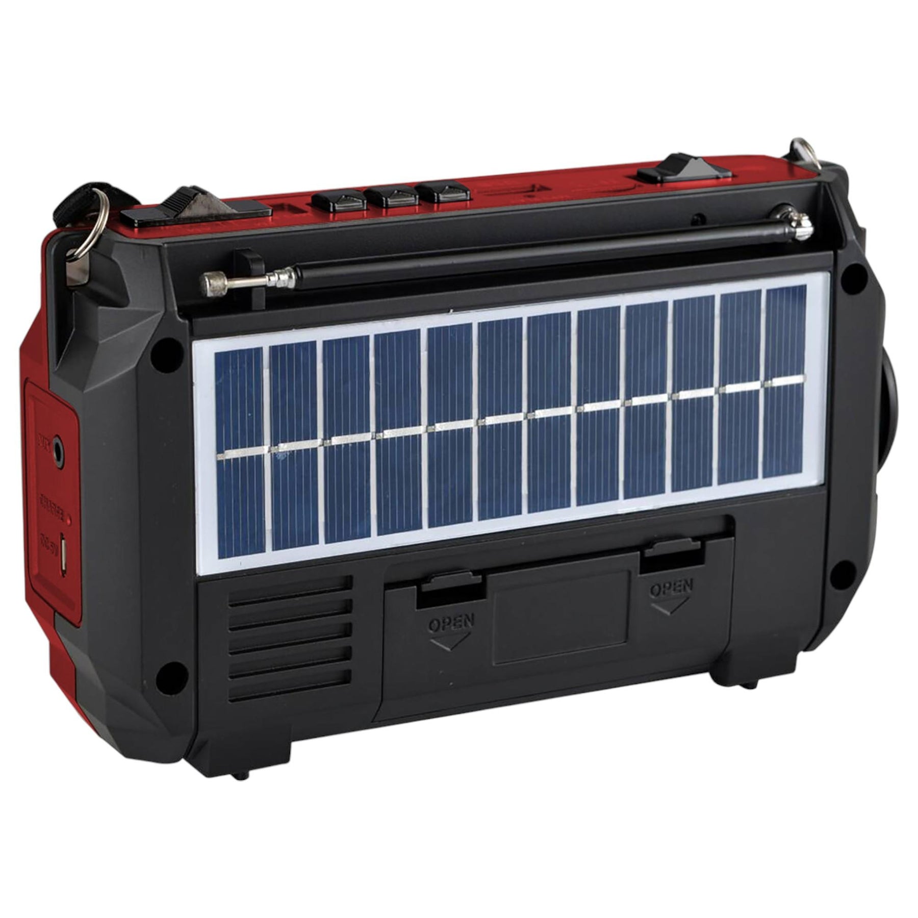 Radio de Emergencia Solar Recargable + Dinamo AM/ FM/ SW/ BT