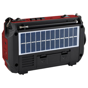 Radio de Emergencia Solar Recargable + Dinamo AM/ FM/ SW/ BT