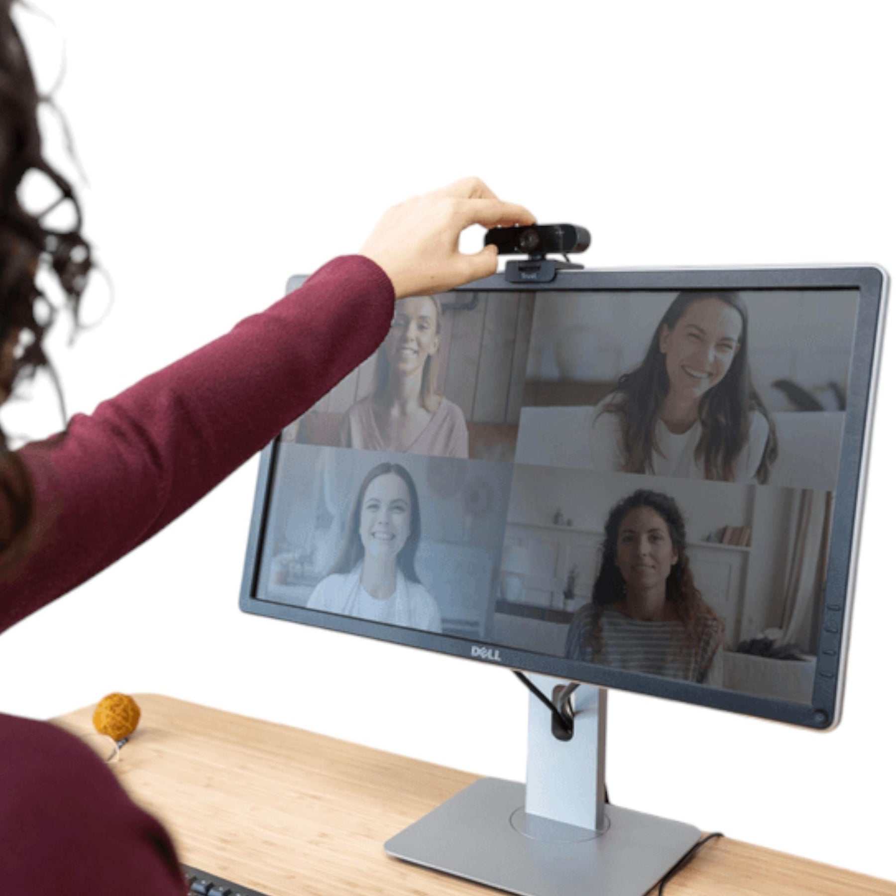 Webcam QHD 2K Profesional Trust Taxon Black Muiltiplataforma