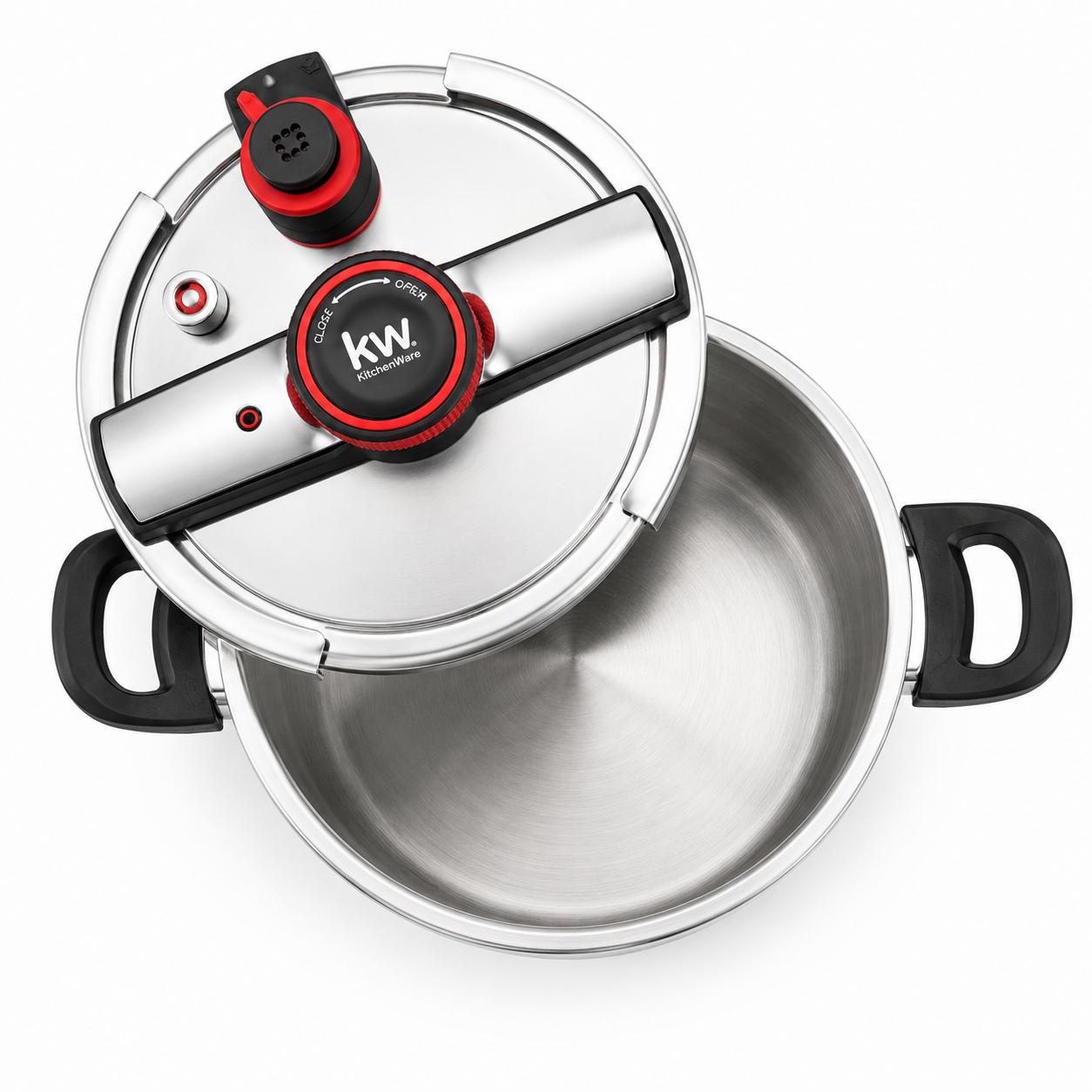 Olla a Presión KW Oxford 8LT Acero Inoxidable Triple Válvula