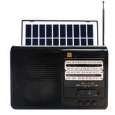 Radio Solar Recargable Multibanda AM/FM/ SW/MP3/SD/ Linterna
