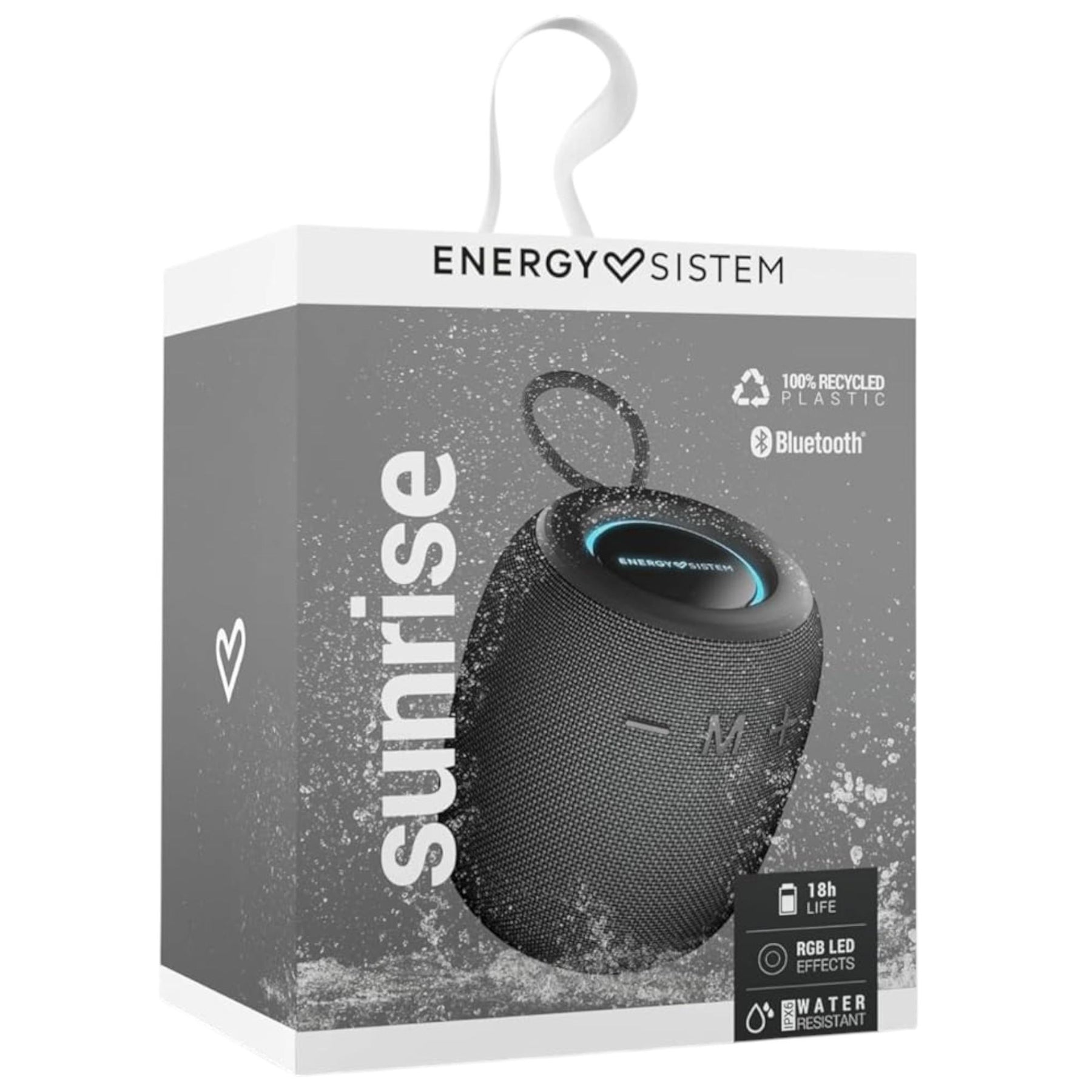 Parlante Bluetooth Energy Sistem Sunrise Black IPX6/10W/18Hr