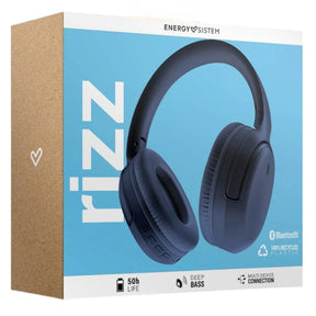 Audífonos Bluetooth Energy Sistem Rizz Fold Navy Deep Bass 50 Hrs