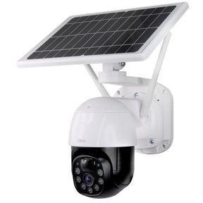 Cámara de Seguridad Solar Autónoma Robótica PTZ IP-4GLTE FHD