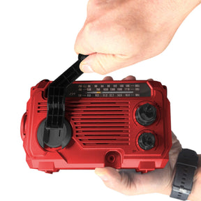 Radio de Emergencia Solar Recargable + Dinamo AM/ FM/ SW/ BT