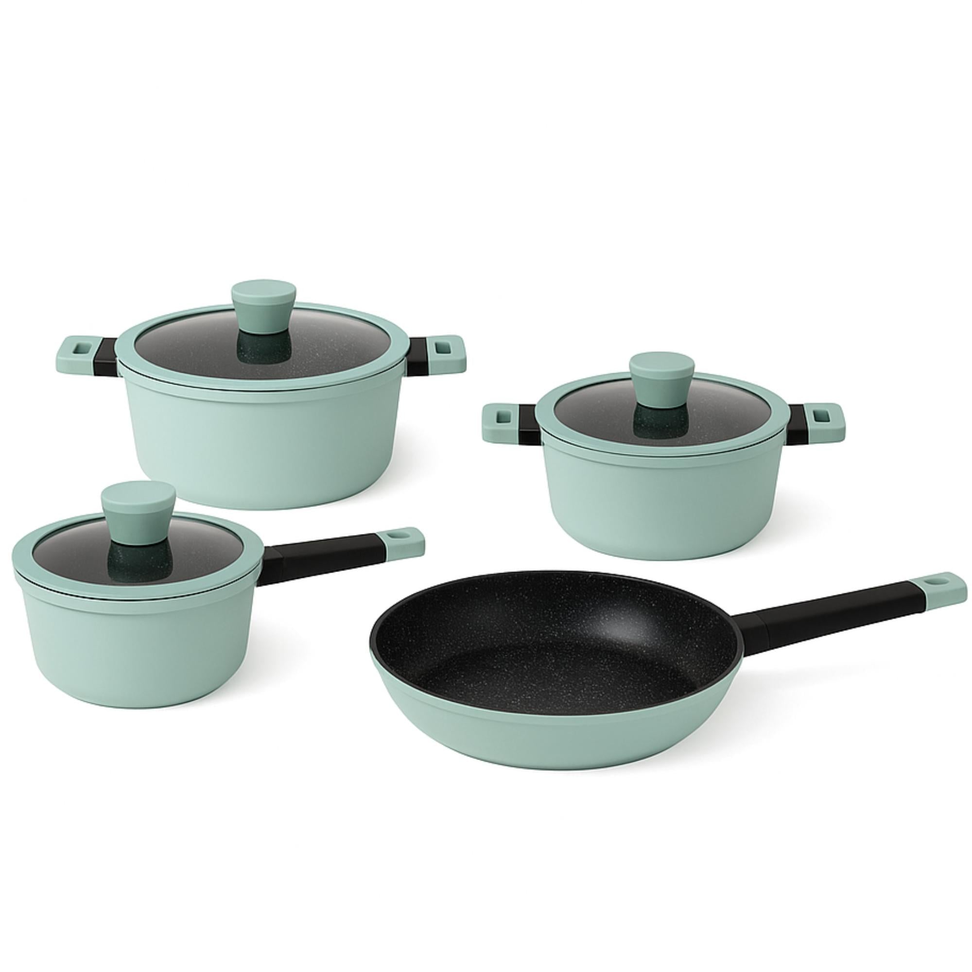 Pack Batería de Cocina Profesional KW Forged Aluminum Mint