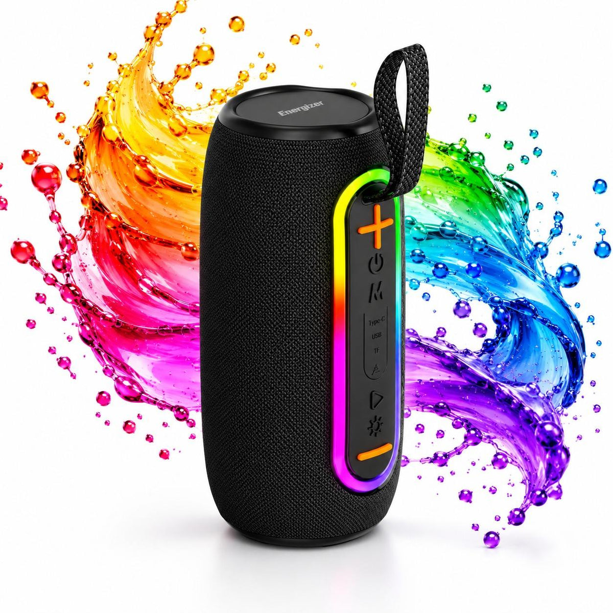 Parlante Bluetooth RGB Portátil Energizer 10W con Power Bank