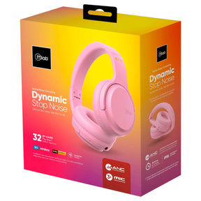 Audífonos ANC Bluetooth Dynamic Stop Noise Confort Pink 32H