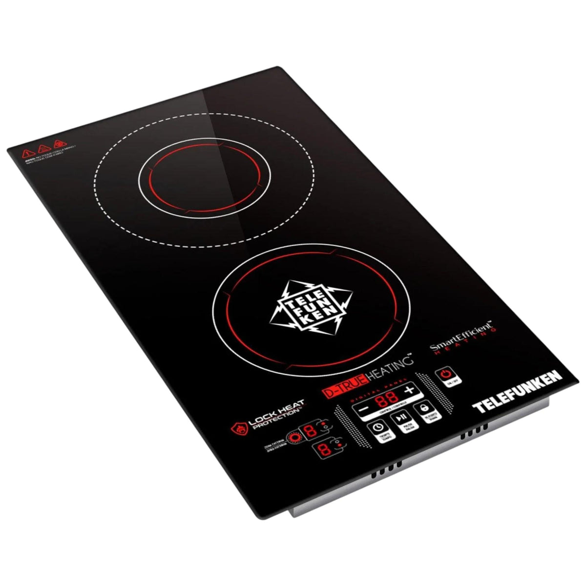 Cocina Eléctrica Encimera Dual Vitrocerámica Touch 3200W SEC