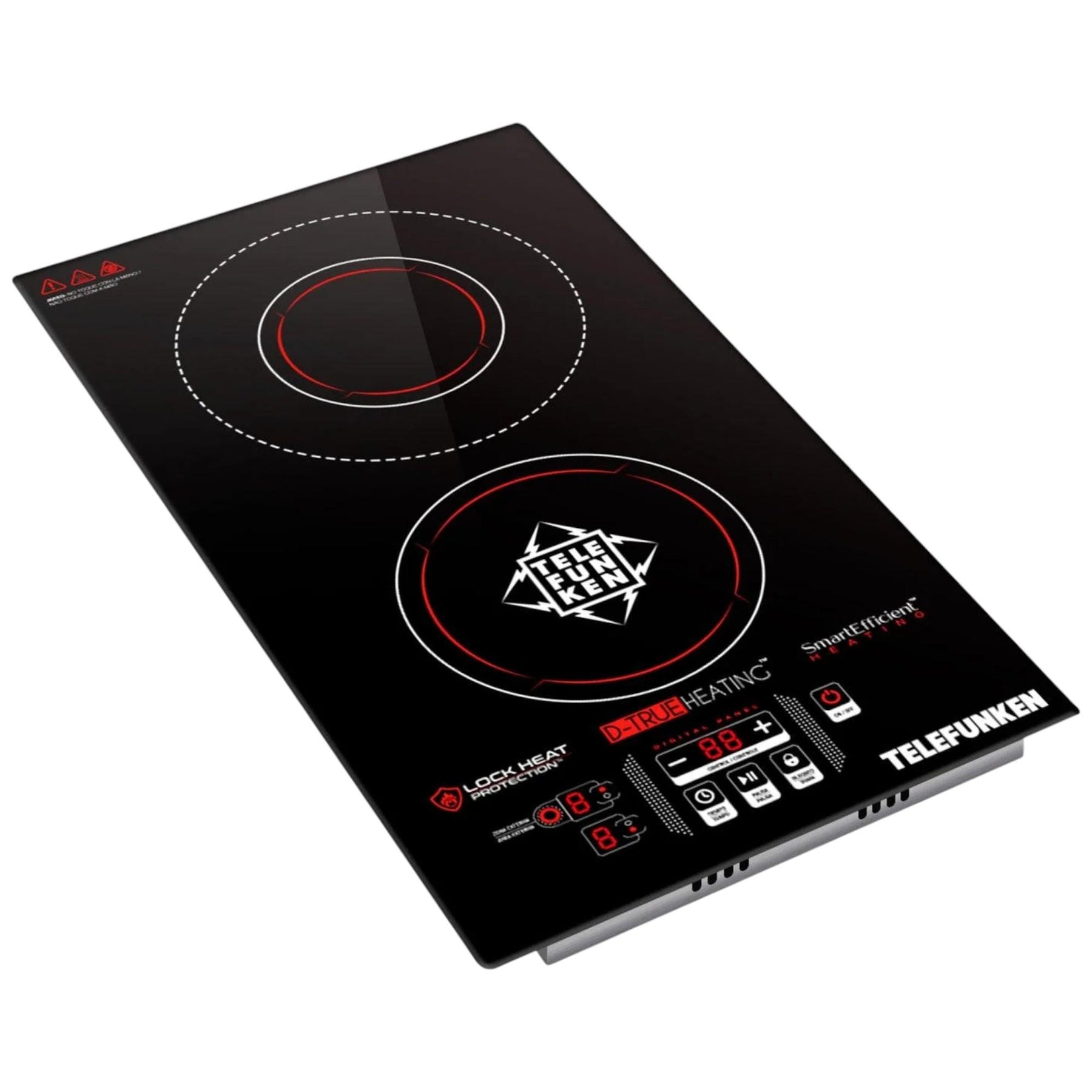 Cocina Eléctrica Encimera Dual Vitrocerámica Touch 3200W SEC