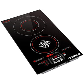 Cocina Eléctrica Encimera Dual Vitrocerámica Touch 3200W SEC