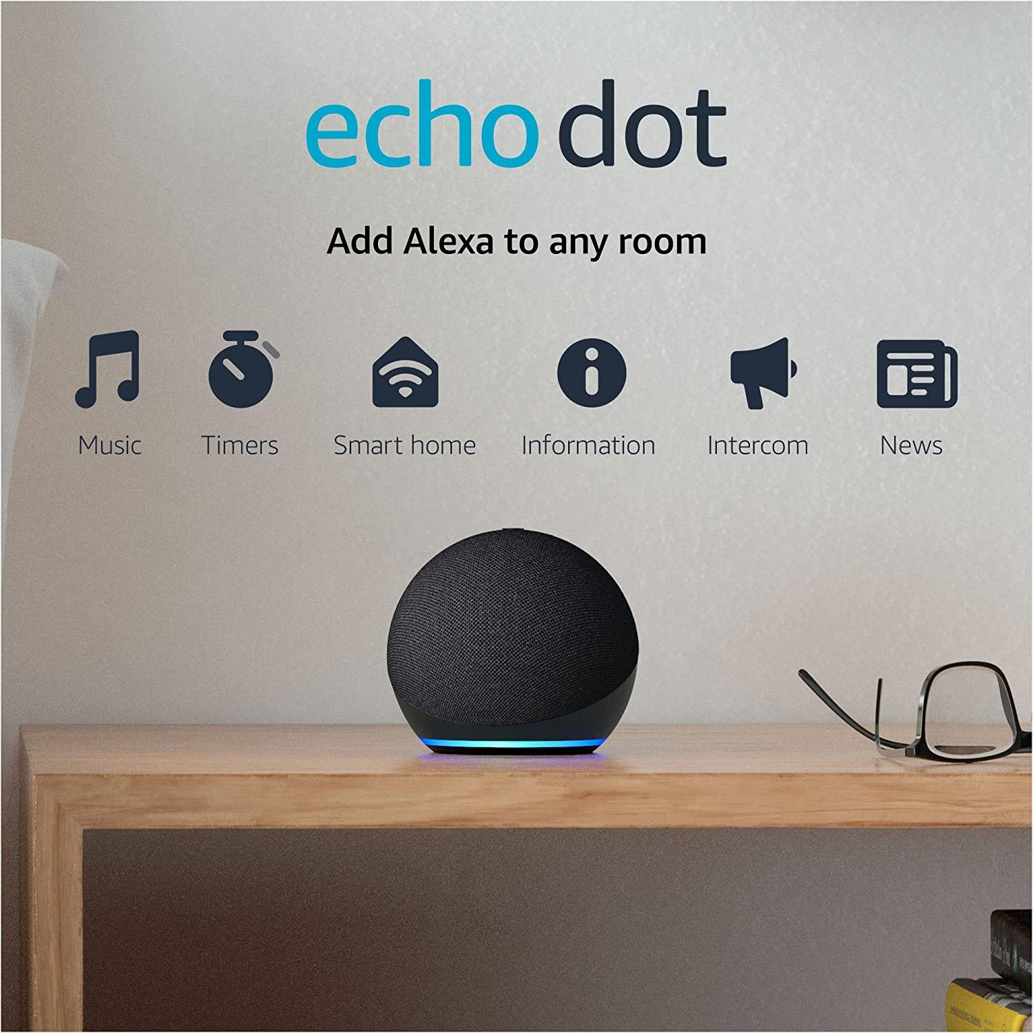 Amazon Alexa Echo Dot 5ta Generación Charcoal