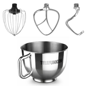 Batidora de Mesa Planetaria Telefunken 1100W 5.7L Vintage