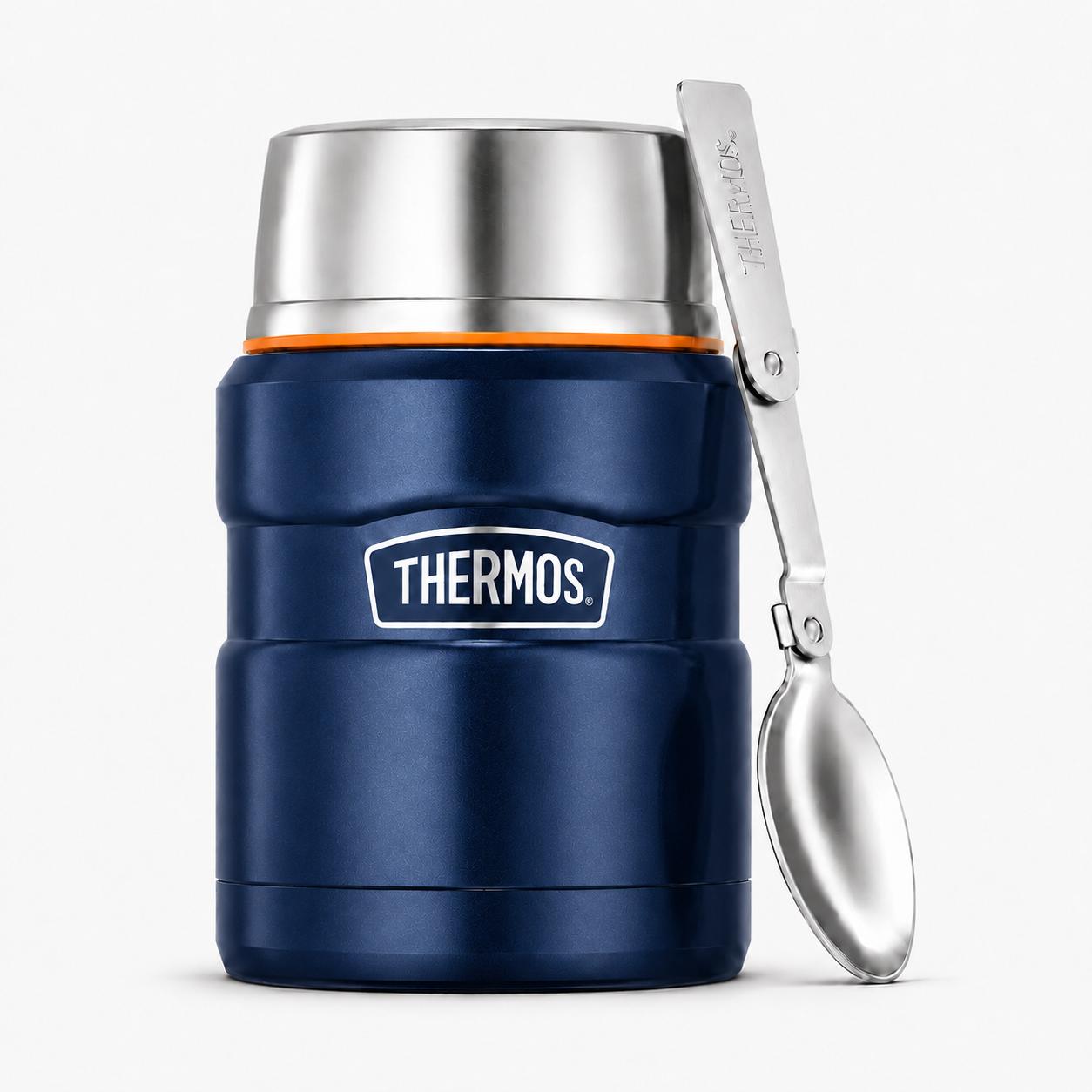 Termo de Comida Premium Inox Thermos King  470ML Navy