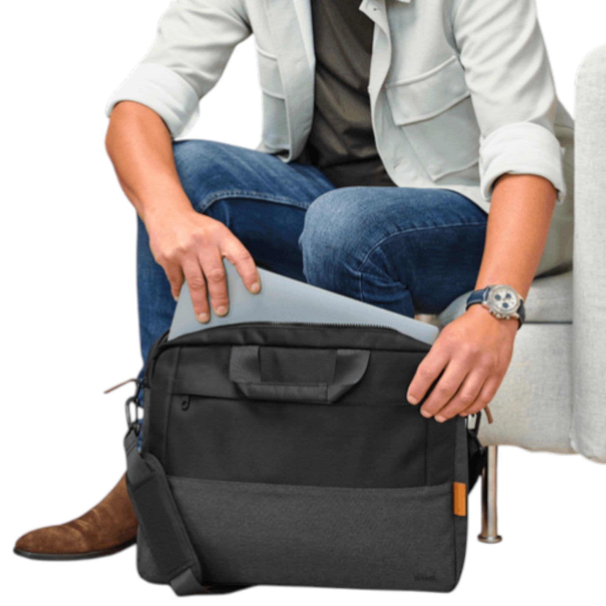 Bolso Notebook Trust Lisboa 16" Max UltraDelgado Black