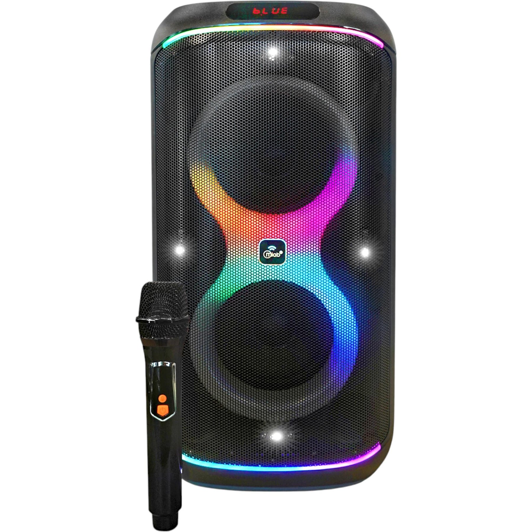 Parlante Karaoke 6" Flaming Party Bass Black MicWireless 45W