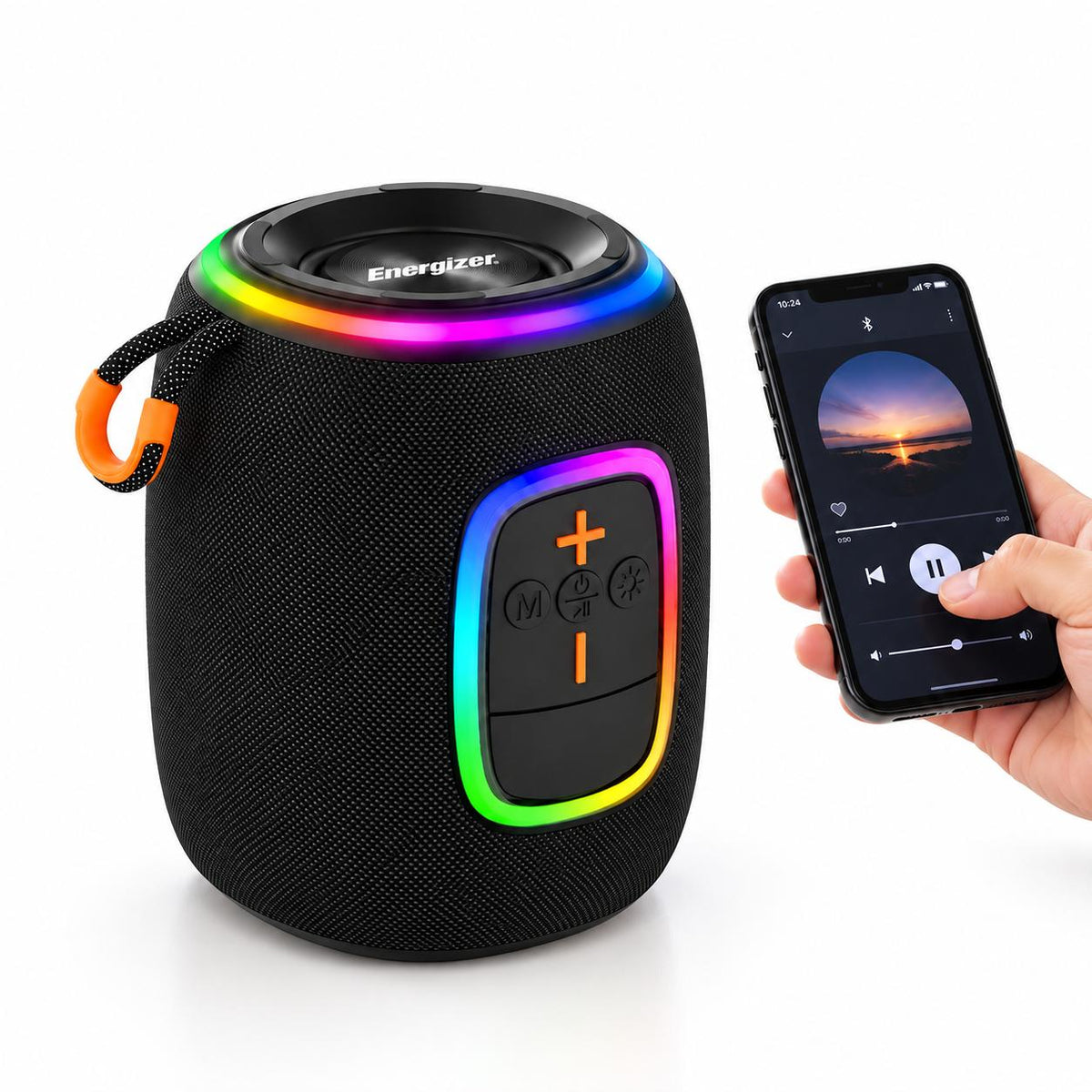 Parlante Bluetooth RGB Portátil Energizer 8W con Power Bank